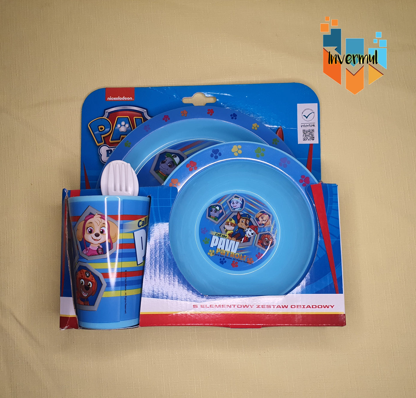 SET DE PLATO, SOPERA Y VASO PAW PATROL