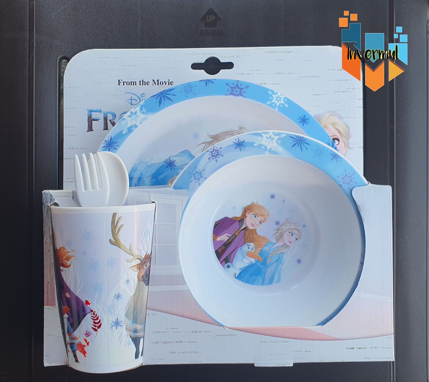 SET DE PLATO, SOPERA Y VASO DE FROZEN